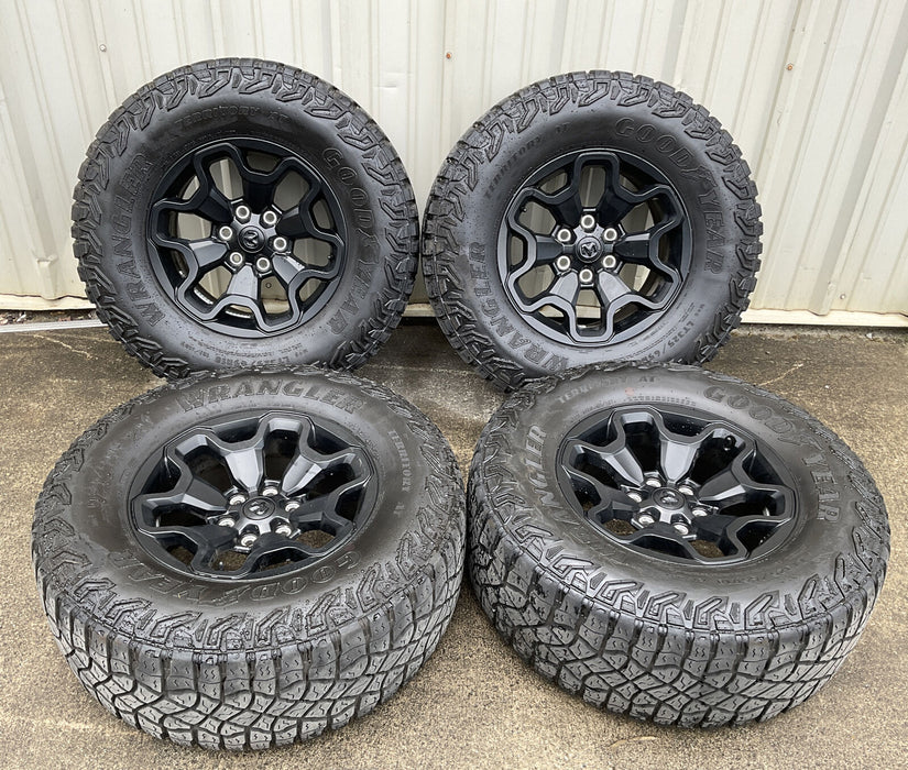 2022 RAM 1500 SET (4) WHEEL TIRE RIM GOOD YEAR WRANGLER LT325/65R18 OEM