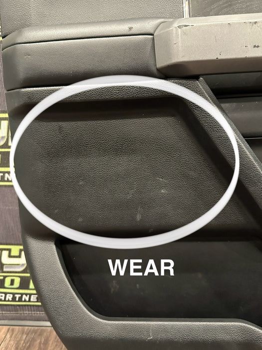 2017-2019 FORD 350 F450 PLATINUM REAR DRIVER LEFT DOOR PANEL OEM *WEAR 4-10*