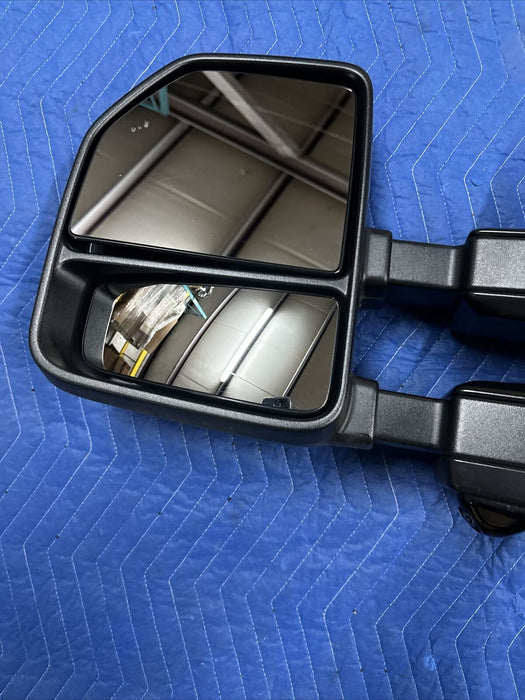 2017-2022 FORD F250 F350 F450 DRIVER LEFT LH DOOR TOW MIRROR W/ CAMERA OEM (JS)