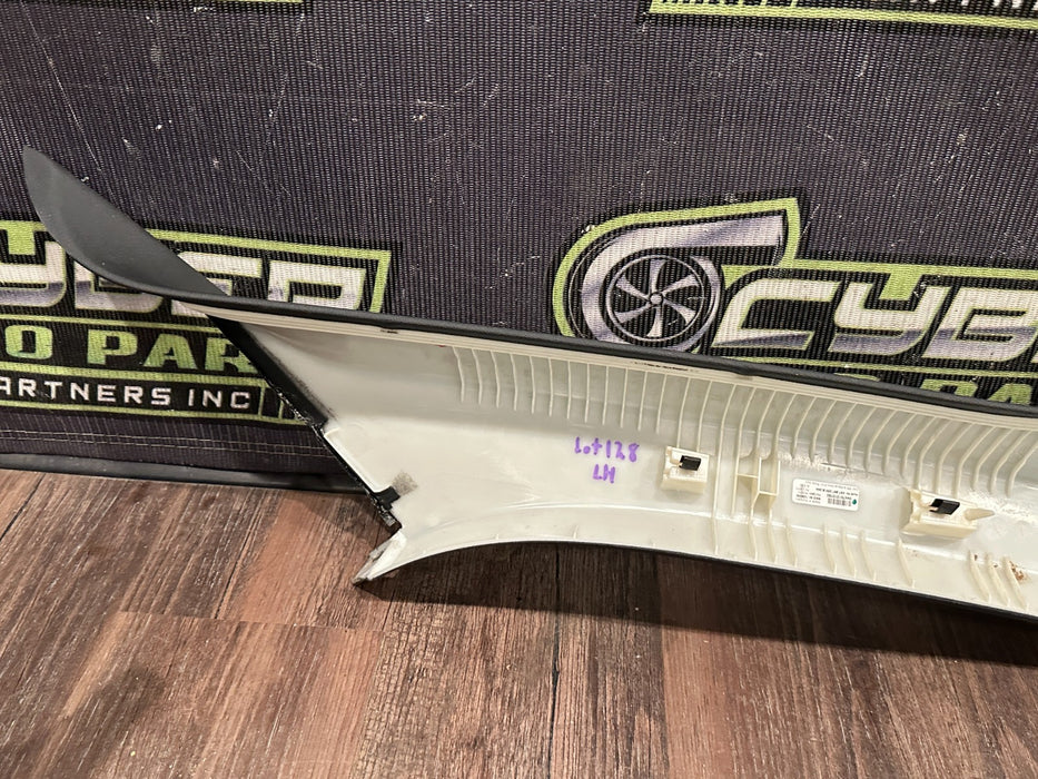 2017 AUDI R8 SPYDER FRONT LEFT A PILLAR TRIM OEM