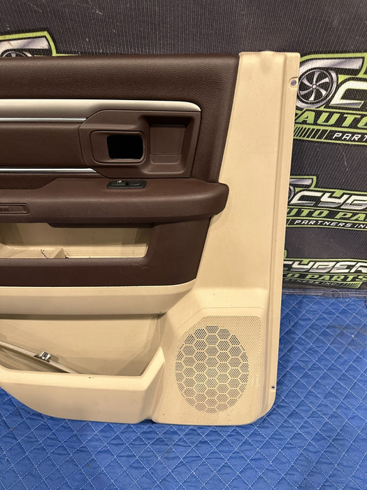 2015 DODGE RAM 2500 SLT REAR LEFT BROWN DOOR PANEL OEM *COSMETIC WEAR 3,4*