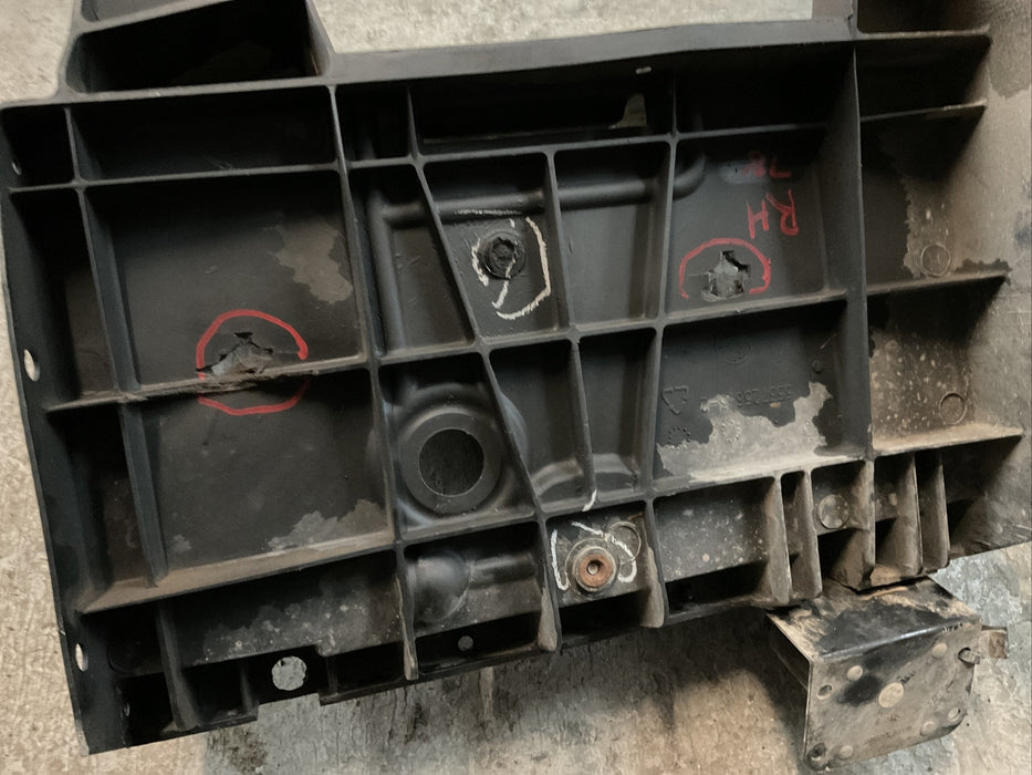2017 RAM 3500 LARAMIE DIESEL 6.7L RIGHT BATTERY TRAYS OEM 2013-2018~DAMAGE~