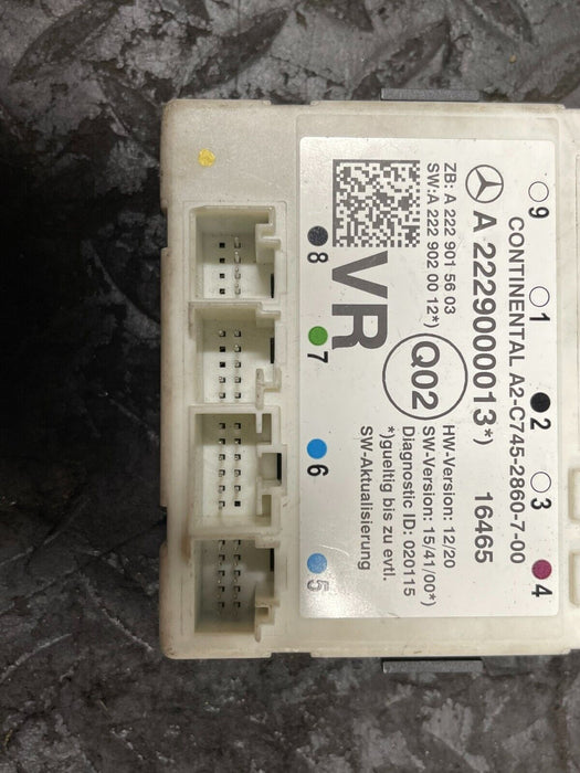 2014 MERCEDES BENZ S550 W222 DOOR CONTROL MODULE RIGHT FRONT A2229000013