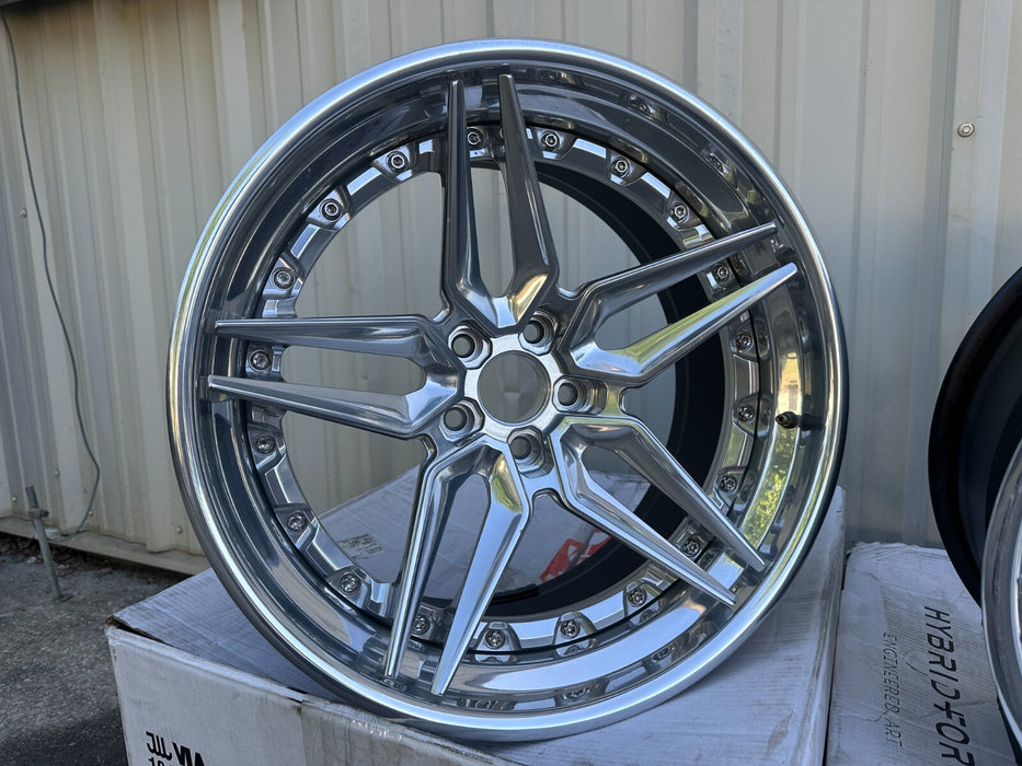 Vossen Forged Evo-1 3-Piece Wheels Rims 19x10.5 +3 18x9 +15 5x114.3 /$11K Retail