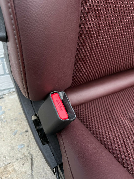 2014 NISSAN 370Z CONVERTIBLE FRONT DRIVER SEAT HEATED/COOLED BURGUNDY OEM 09-20