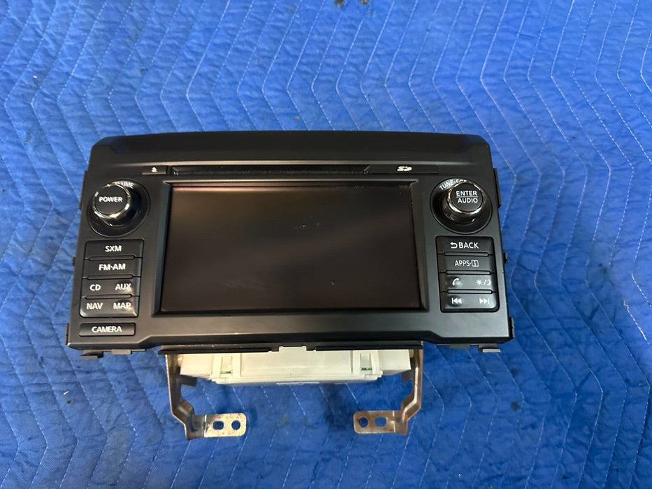 2016 NISSAN TITAN XD PRO 4X RADIO RECEIVER HEAD UNIT NAVIGATION DISPLAY SCREEN