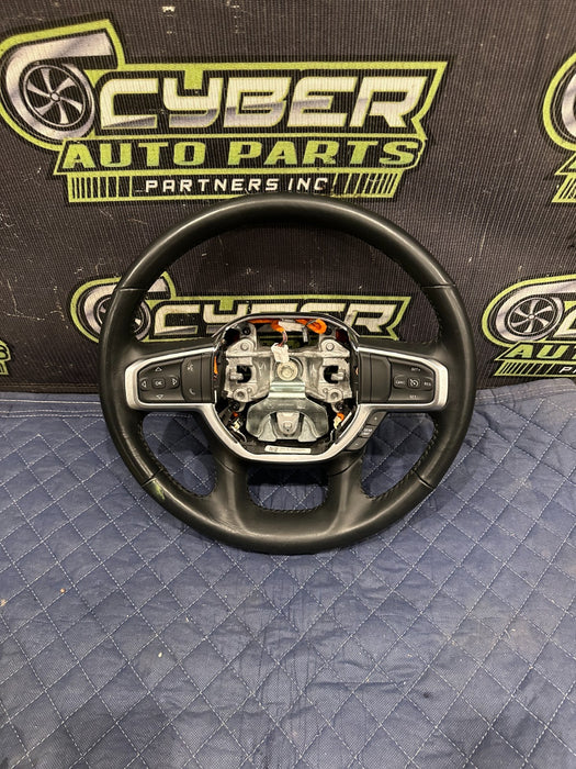 2024 DODGE RAM 3500 LARAMIE LEATHER STEERING WHEEL HEATED OEM *MINOR SPOT #3*