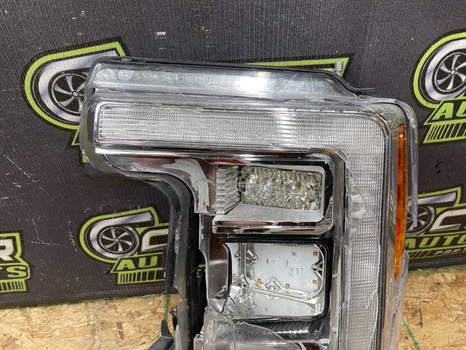2017 2018 2019 FORD F250 F350 F450 KING RANCH DRIVER HEADLIGHT LED OEM *DAMAGE*