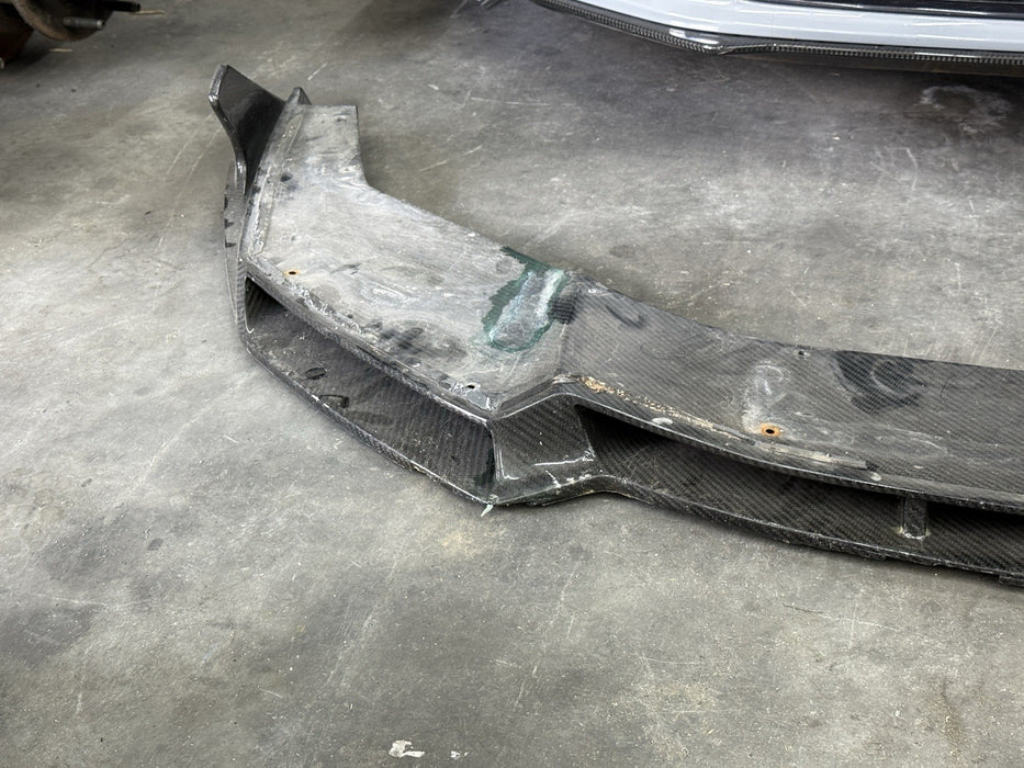 2015-2019 LAMBORGHINI HURACAN LP610 VORSTEINER Carbon FIBER LIP SPLITTER *DAMAGE