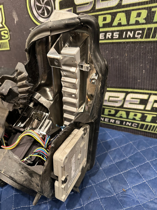 2017-2019 FORD F250 F350 F450 DRIVER LEFT LED HEADLIGHT OEM ~DAMAGE CRACKED~