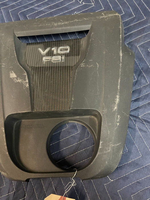 2017 AUDI R8 V10 FSI ENGINE COVER W/ CARBON FIBER BACKGROUND OEM