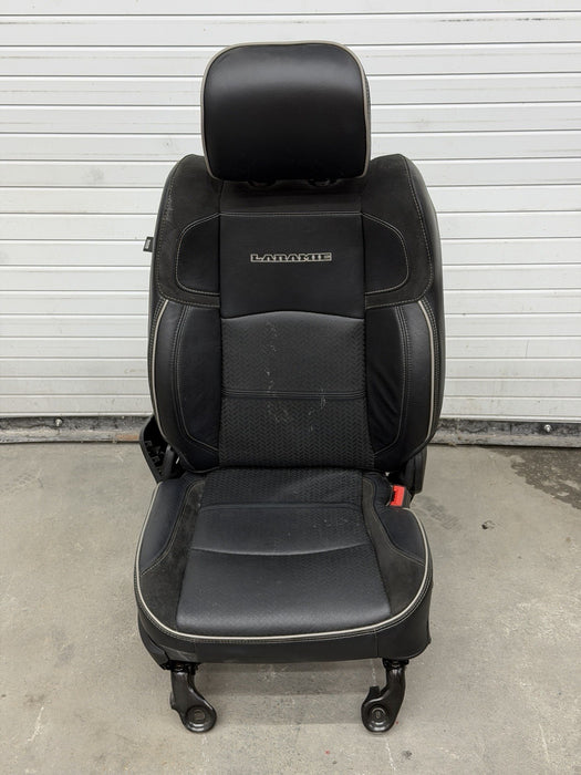 2019-2024 RAM 2500 3500 LARAMIE BLACK LEATHER HEATED COOLED PASSENGER SEAT OEM