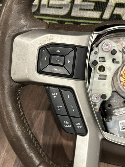2017-2019 FORD F250 F350 F450 KR STEERING WHEEL W ADAPTIVE CRUISE OEM *3,10-12*