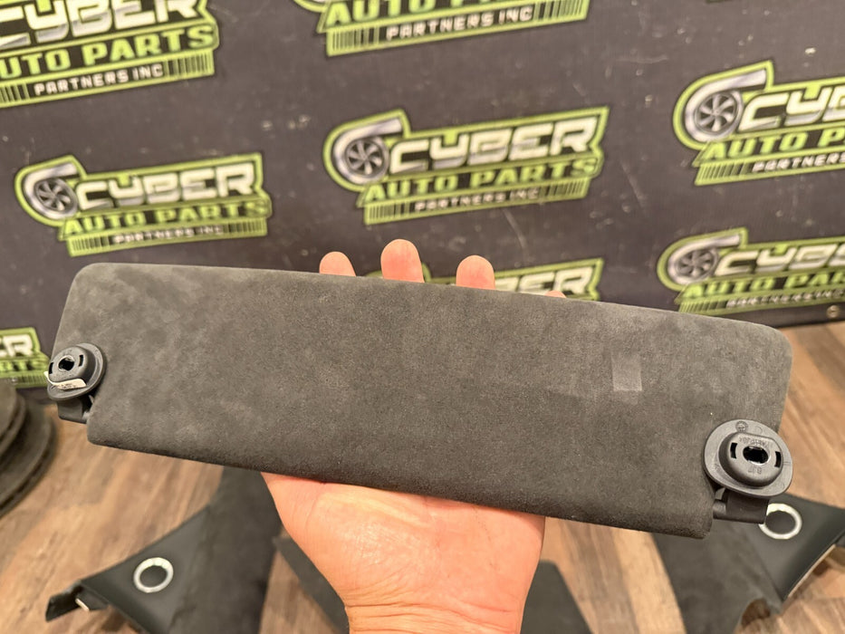 2014 AUDI R8 PLUS ALCANTARA INTERIOR A PILLAR TRIMS SUN VISORS OEM GENUINE