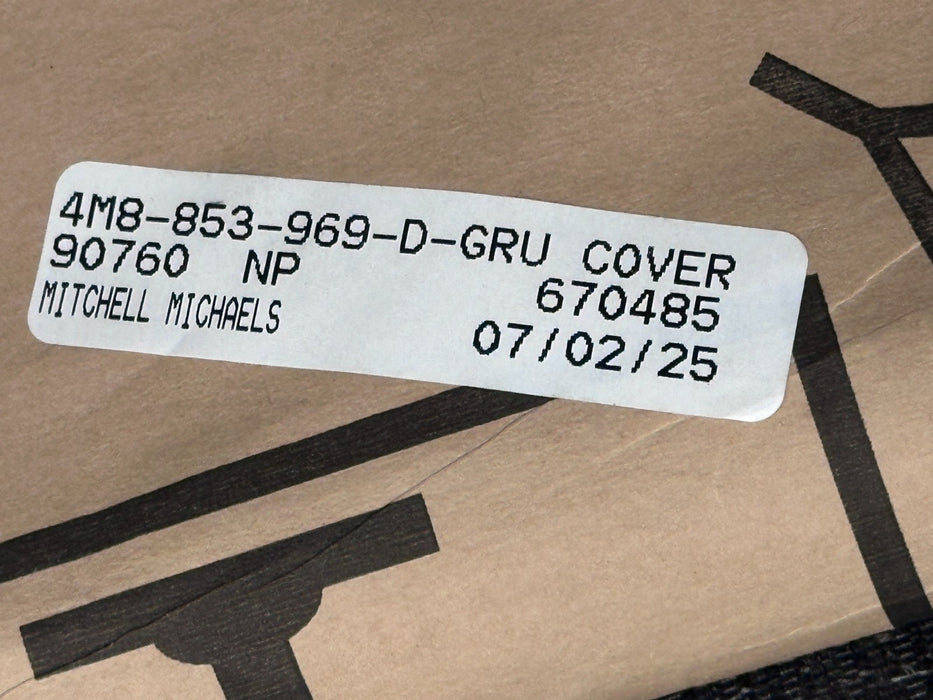 2020 AUDI RS Q8 REAR LEFT LOWER DOOR MOLDING CARBON FIBER TRIM OEM 4M8 853 969 D