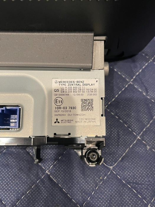 2017 MERCEDES-BENZ C63 AMG CONV DISPLAY SCREEN RADIO CONTROL UNIT MONITOR OEM
