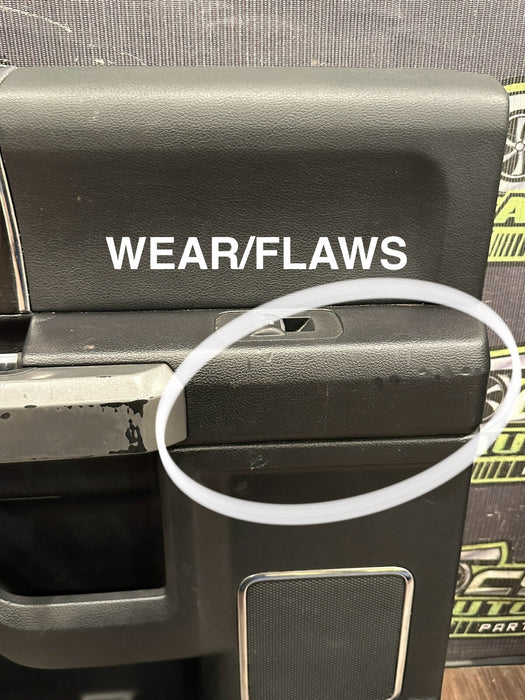 2017-2019 FORD 350 F450 PLATINUM REAR DRIVER LEFT DOOR PANEL OEM *WEAR 4-10*