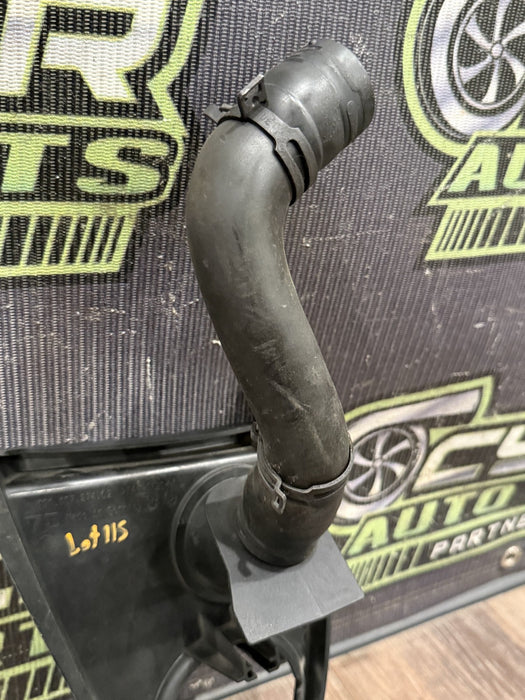 2014 PORSCHE 911 TURBO S 991 ENGINE OIL BRACKET W FILLER TUBE