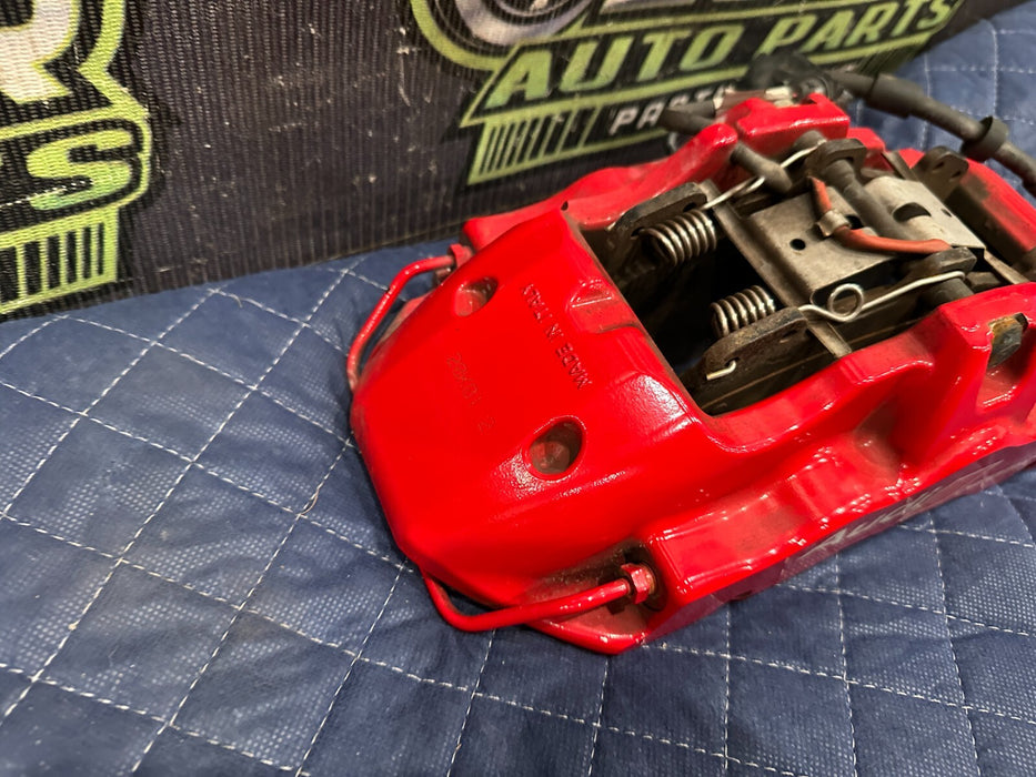 2021 AUDI R8 FRONT RIGHT CARBON CERAMIC BRAKE CALIPER RED OEM 4S0615106