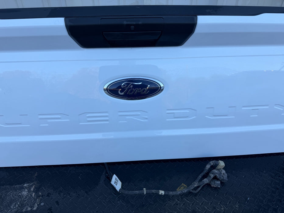 2023-2025 FORD F250 F350 FORD WHITE TAILGATE OEM *MINOR FLAWS 3,7*