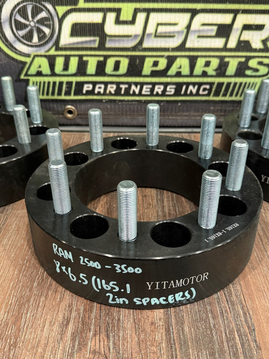 DODGE RAM 2500 3500 WHEEL SPACERS (3) 8X6.5 165.1 2'' INCH