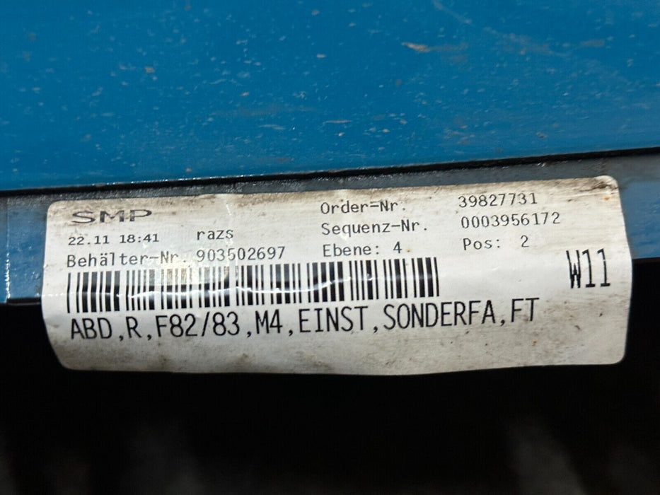 2015-2020 BMW M4 F82 RIGHT PASSENGER SIDE SKIRT LAGUNA SECA BLUE (448) ~DAMAGE~