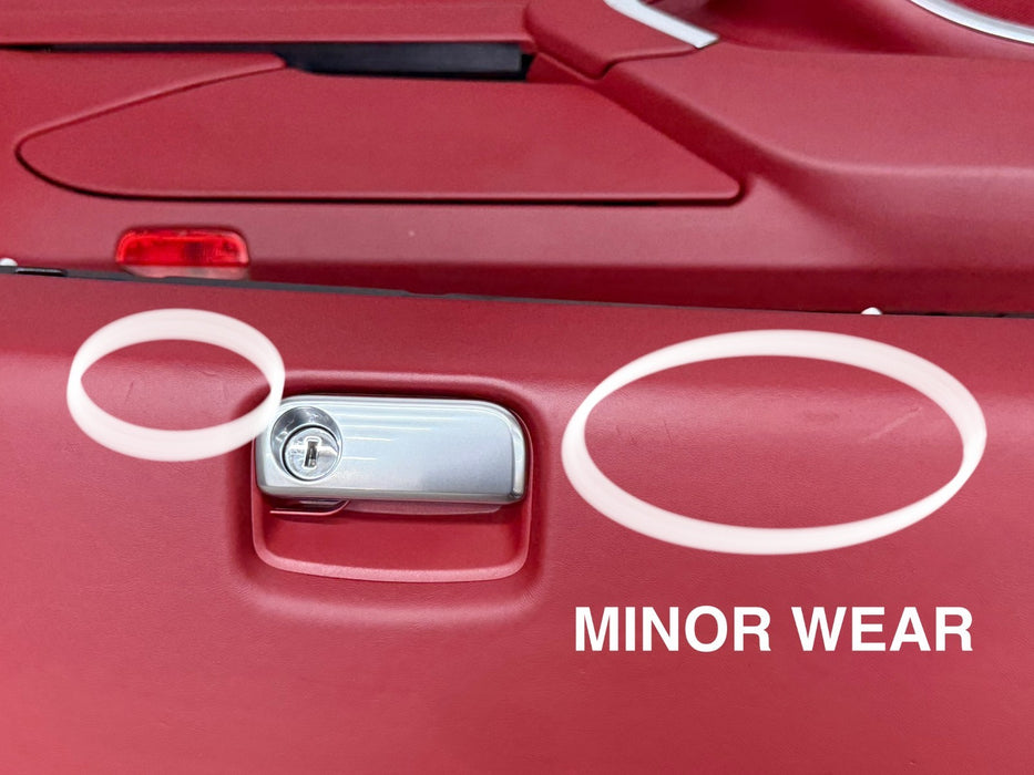 2014 PORSCHE 911 TURBO S 991 FRONT REAR SEATS DOOR PANEL INTERIOR RED OEM