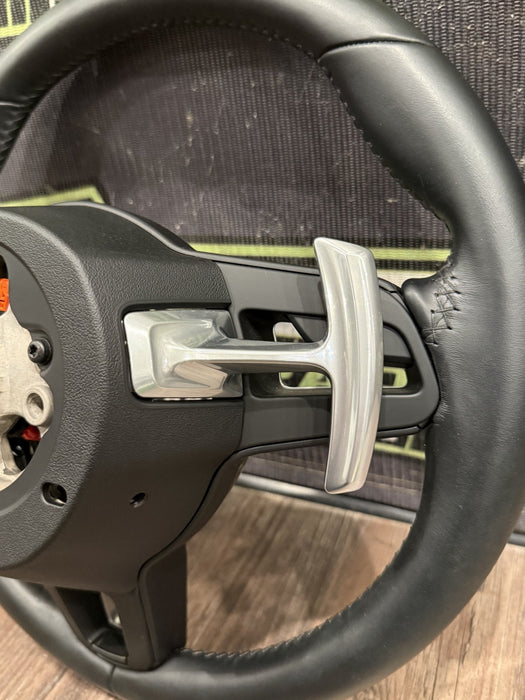 2014 PORSCHE 911 TURBO S 991.1 TO 991.2 CONVERSION BLACK STEERING WHEEL OEM