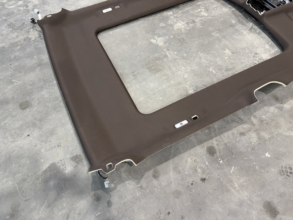2017-2022 FORD F250 F350 F450 KING RANCH TWIN PANEL MOONROOF HEADLINER BROWN OEM