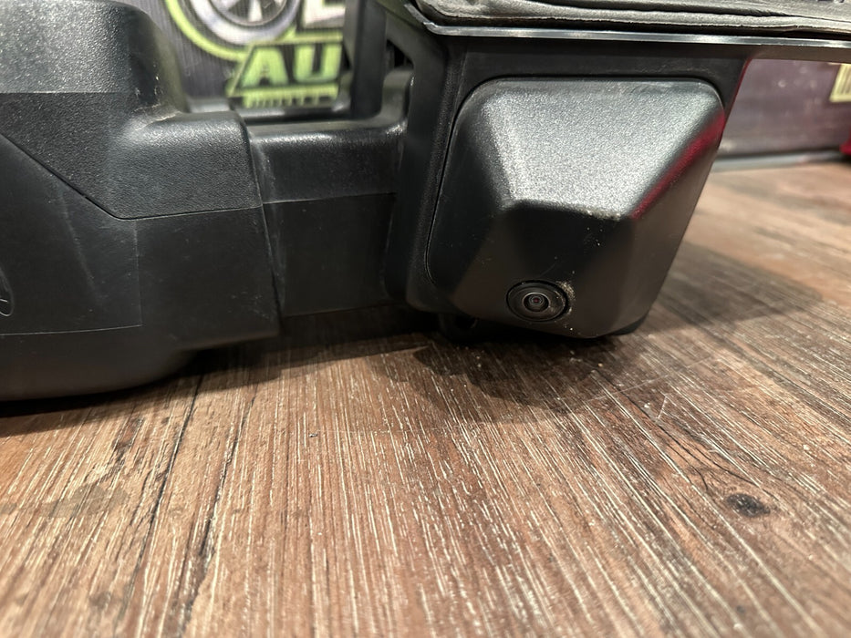 2023-2024 FORD F350 LEFT DRIVER CHROME CAP TOW MIRROR W CAMERA OEM