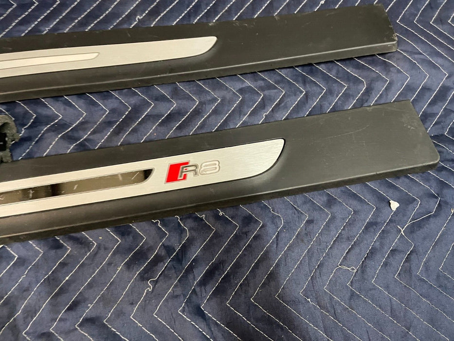 2017 AUDI R8 V10 KICK PLATE PANELS LEFT & RIGHT SIDE OEM