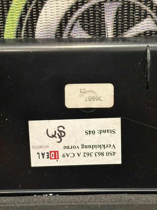 2021 AUDI R8 PLUS FRONT TRUNK/ FRUNK TRIM PANEL OEM 4S0 863 362 A