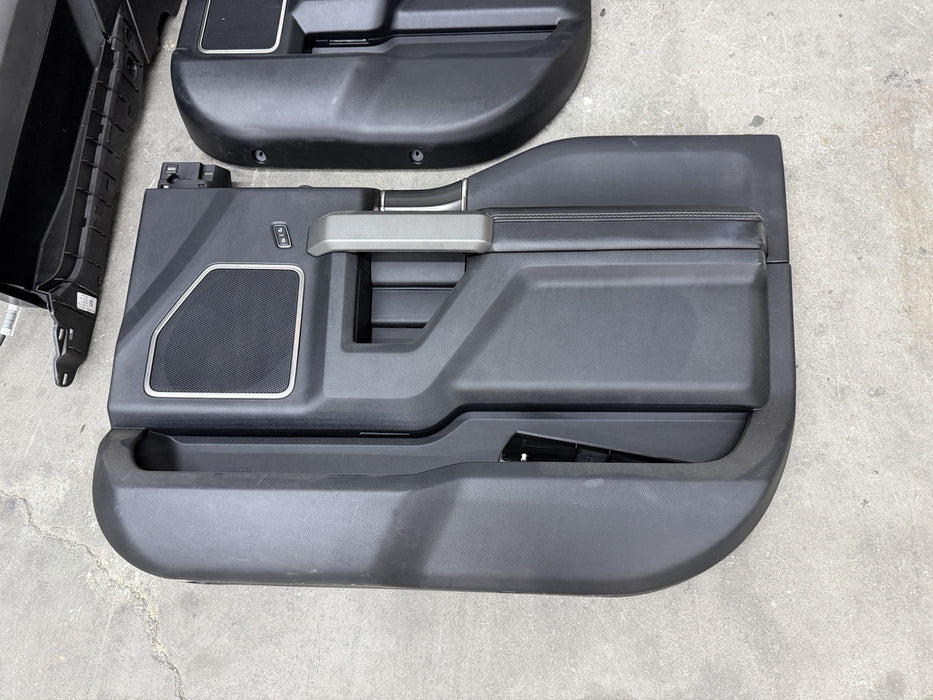 2019 FORD F150 RAPTOR INTERIOR SEATS CENTER CONSOLE DOOR PANELS OEM 2017-2020