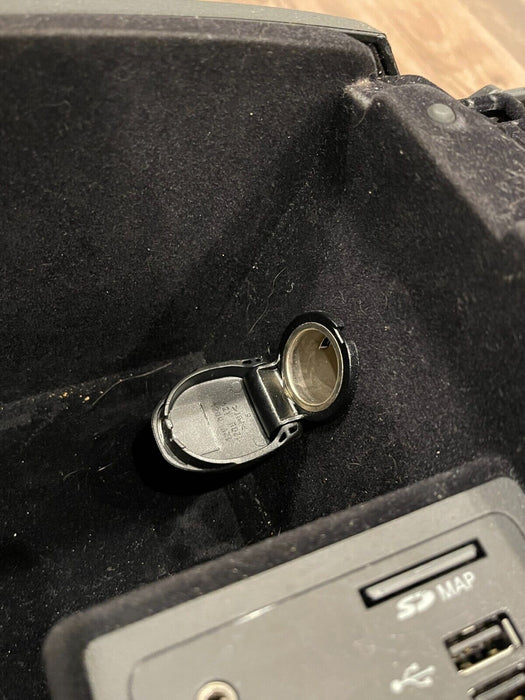 2017 INFINITI Q50 RED SPORT CENTER CONSOLE STORAGE COMPARTMENT OEM *SCRATCHES*