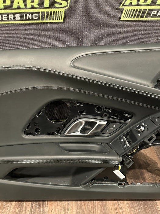 2017 AUDI R8 SPYDER PLUS DRIVER LEFT DOOR PANEL TRIMS OEM 4S7 867 105