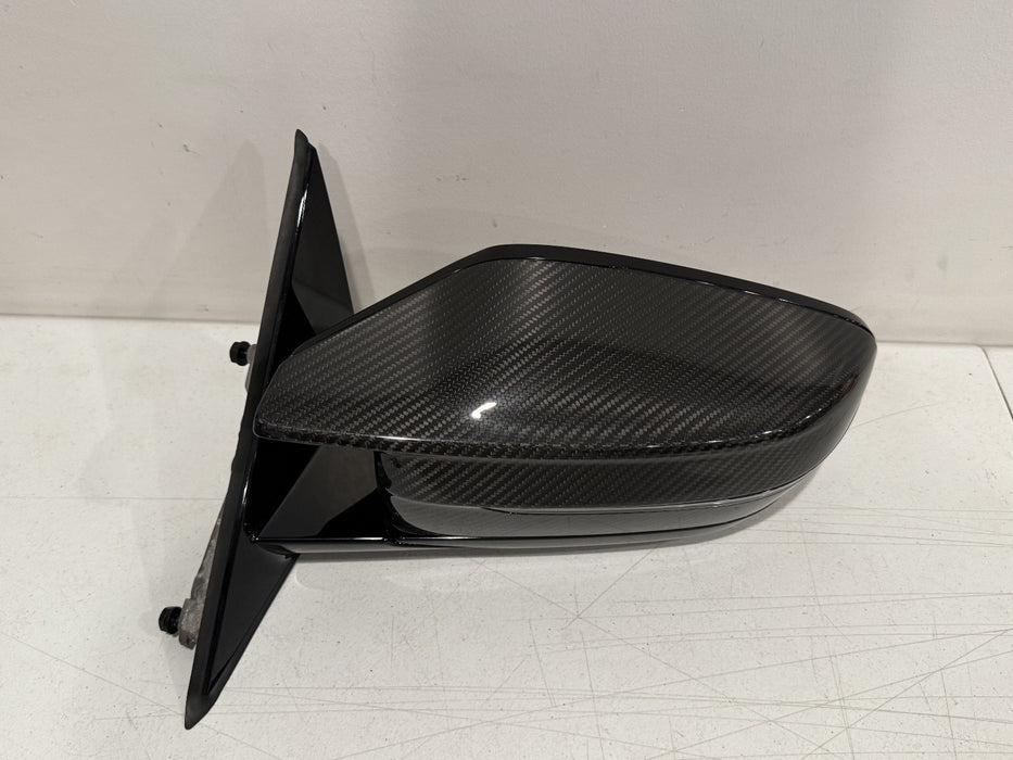 2024 BMW M3 M4 G80 G82 RIGHT CARBON FIBER MIRROR W BLIND SPOT OEM
