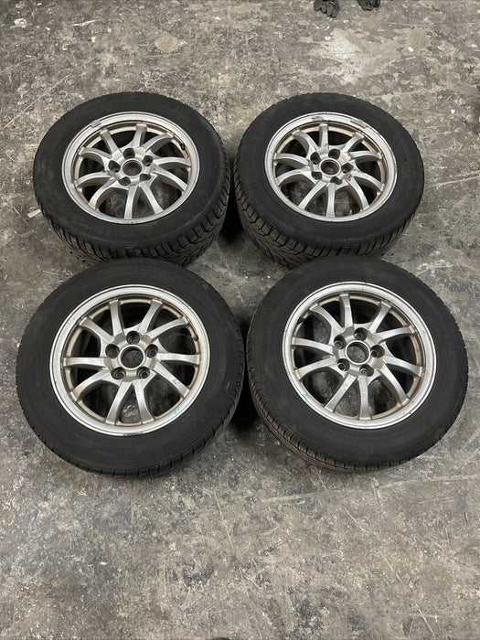 2014 TOYOTA PRIUS V WHEELS RIMS SET OEM ~CURBRASH~P205/60R16