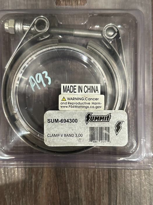 SUMMIT RACING INTERLOCKING V BAND 3 INCH EXHAUST CLAMP SUM-694300 OEM