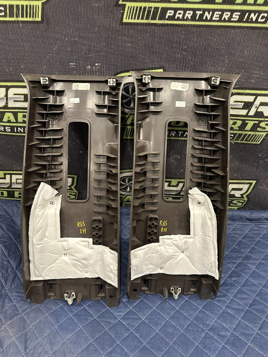 2017-2019 FORD F250 KING RANCH LEFT & RIGHT UPPER B PILLAR TRIM PANEL OEM~SCUFFS