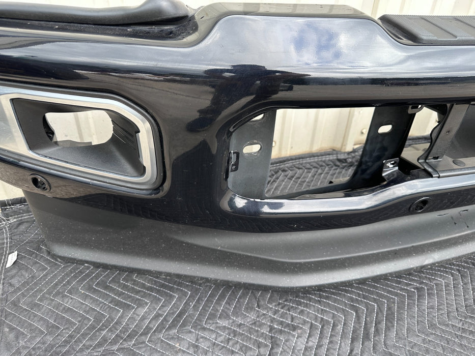 2023 2025 FORD F250 F350 PLATINUM FRONT BUMPER ASSEMBLY AGATE BLACK ~PAINT CHIP~