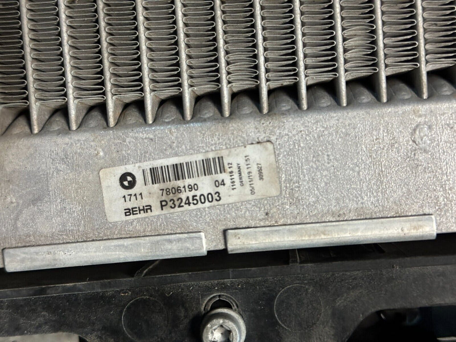 2020 BMW M4 F82 OEM PASSENGER RIGHT AUXILIARY RADIATOR INTER COOLER ASSEMBLY
