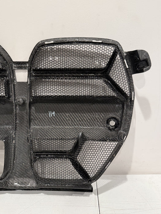2024 BMW M3 M4 G80 G82 FRONT BUMPER CARBON FIBER GRILLE *CRACK/SCUFFS PICS 5-9*