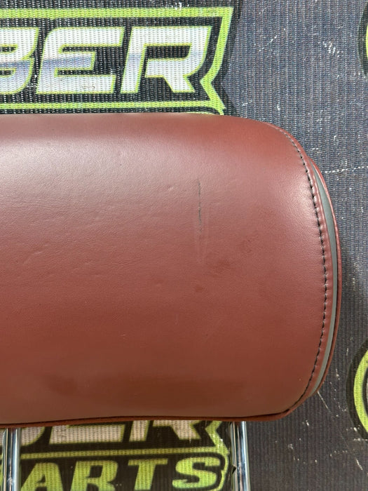 2017-2019 FORD F250 F350 F450 DARK MARSALA RED FRONT SEAT HEADREST OEM *READ*