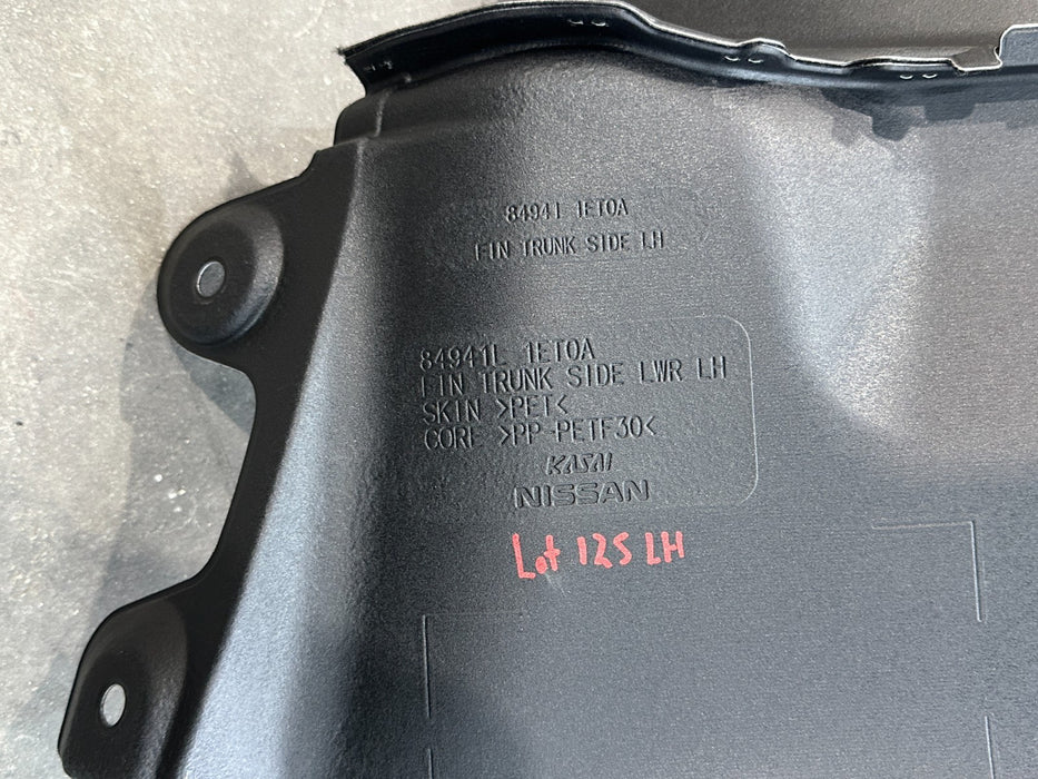 2013 NISSAN 370Z CONVERTIBLE REAR LEFT TRUNK COVER OEM 84941L 1ET0A