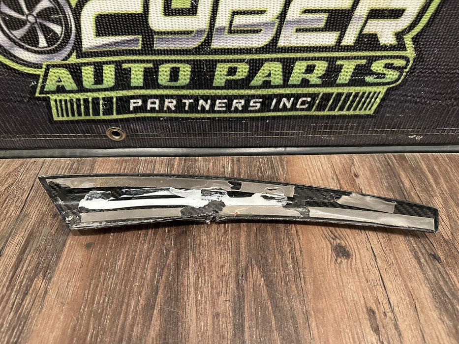 2017 2018 AUDI R8 PLUS PASSENGER RIGHT CARBON FIBER SPOILER TRIM OEM *READ DESC*