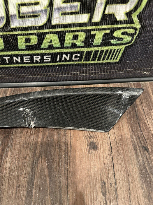 2017 2018 AUDI R8 PLUS PASSENGER RIGHT CARBON FIBER SPOILER TRIM OEM *READ DESC*