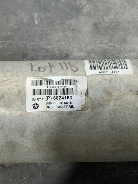 2015 DODGE RAM 2500 ALUMINUM REAR 4X4 DRIVE SHAFT OEM 68241637