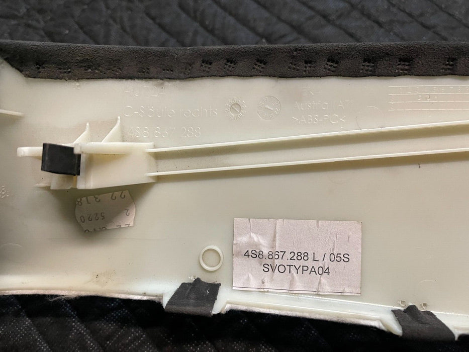 2017 AUDI R8 ALCANTERA LINING OEM 4S8-867-288-L