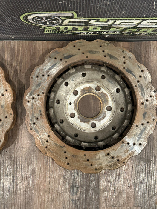 2014-15 AUDI R8 FRONT REAR LEFT RIGHT ROTORS SET OEM *READ!*
