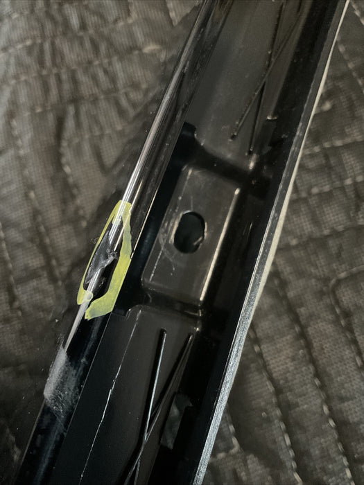 2017-2019 FORD F250 FRONT PASSENGER RH GLOSS BLACK B PILLAR DOOR TRIM~CHIPPED~